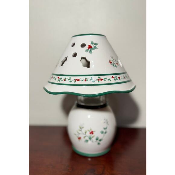 2004 Pfaltzgraff Winterberry Votive Lamp Candle Holder Christmas Holidays NIB - Picture 2 of 11